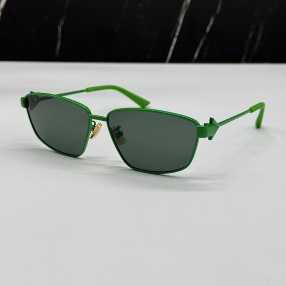 NEW BOTTEGA VENETA BV1185S 004 AVIATOR GREEN WOMEN SUNGLASSES BOTTEGA VENETA main image 4